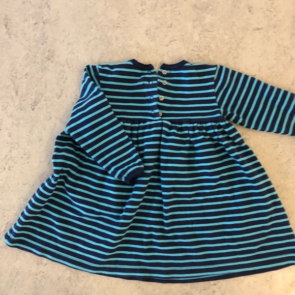 Blue striped girls dress - Picture 3 of 3